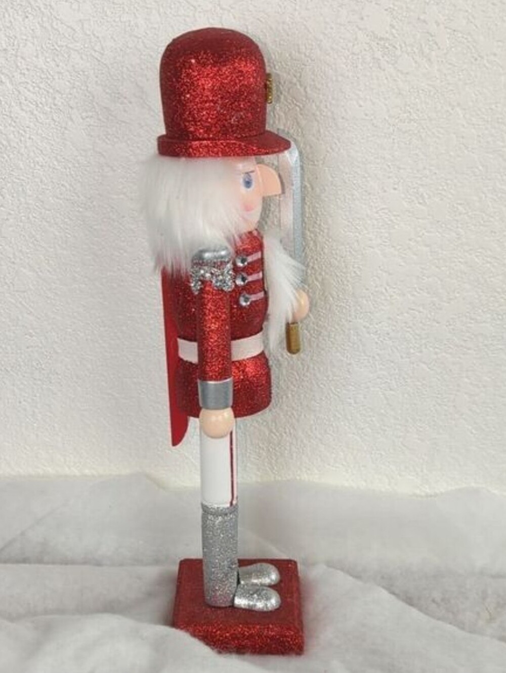 14" Wooden Nutcracker Glittering Soldier Santa Claus! Price Firm! - Picture 5 of 15